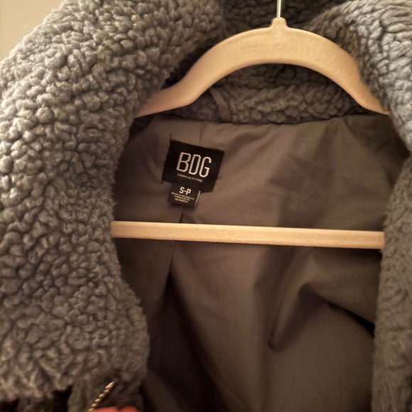BDG Teddy Green Fleece Jacket - Picture 6 of 7